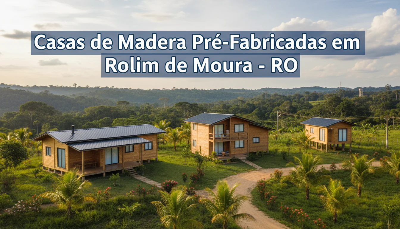 Casas de Madeira Pré-Fabricadas em Rolim de Moura – RO