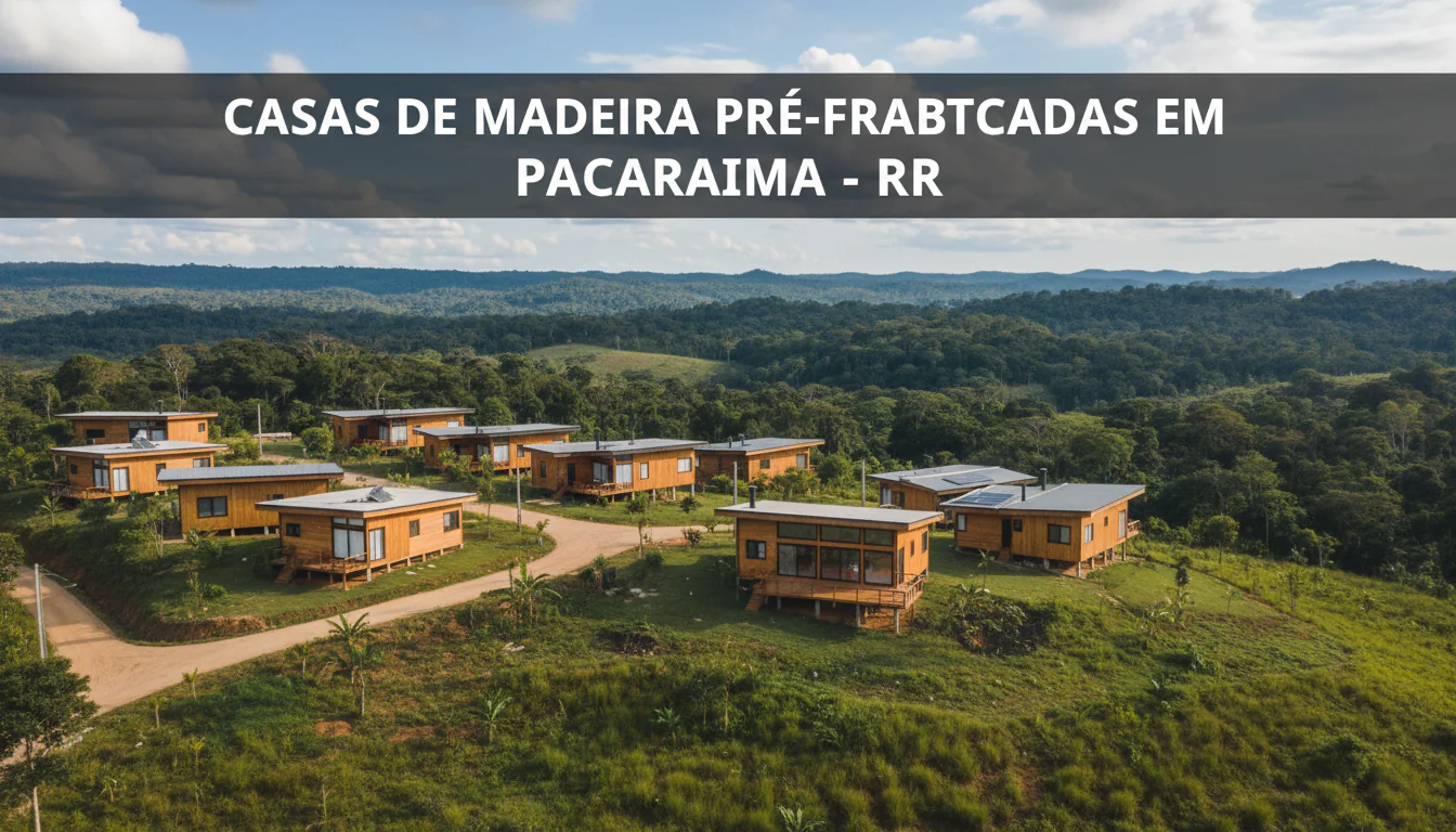 Casas de Madeira Pré-Fabricadas em Pacaraima – RR