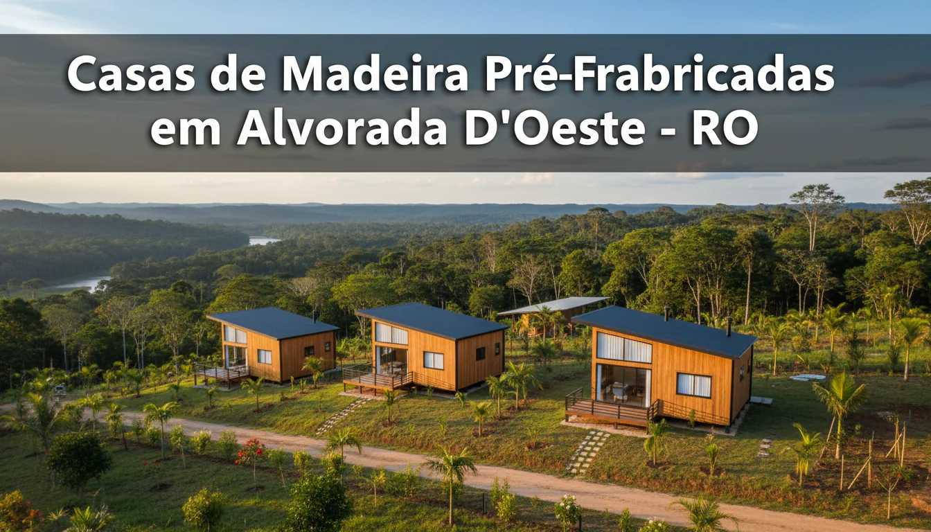 Casas de Madeira Pré-Fabricadas em Alvorada DʼOeste – RO