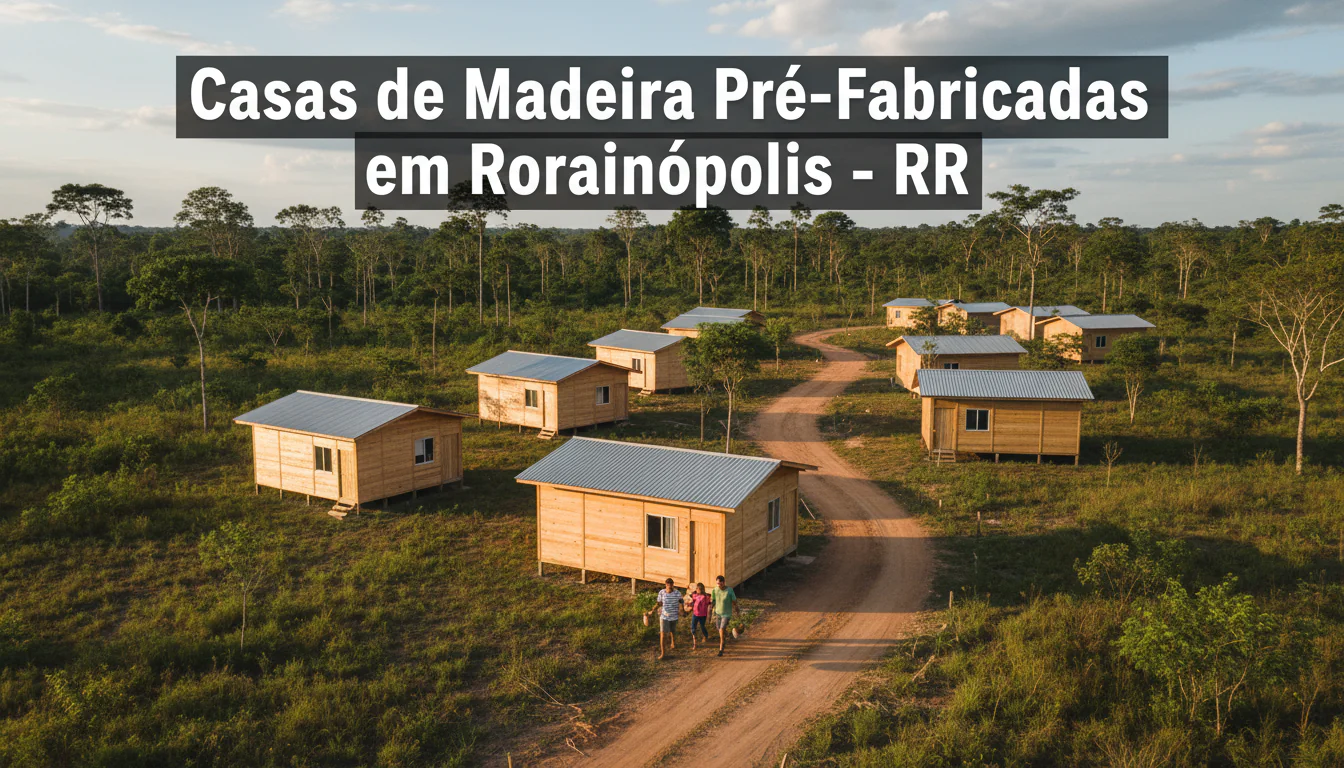 Casas de Madeira Pré-Fabricadas em Rorainópolis – RR
