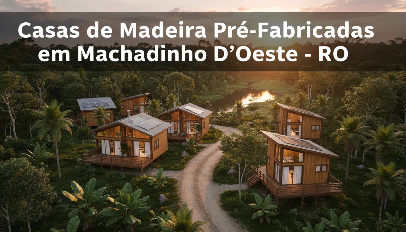 Casas de Madeira Pré-Fabricadas em Machadinho DʼOeste – RO