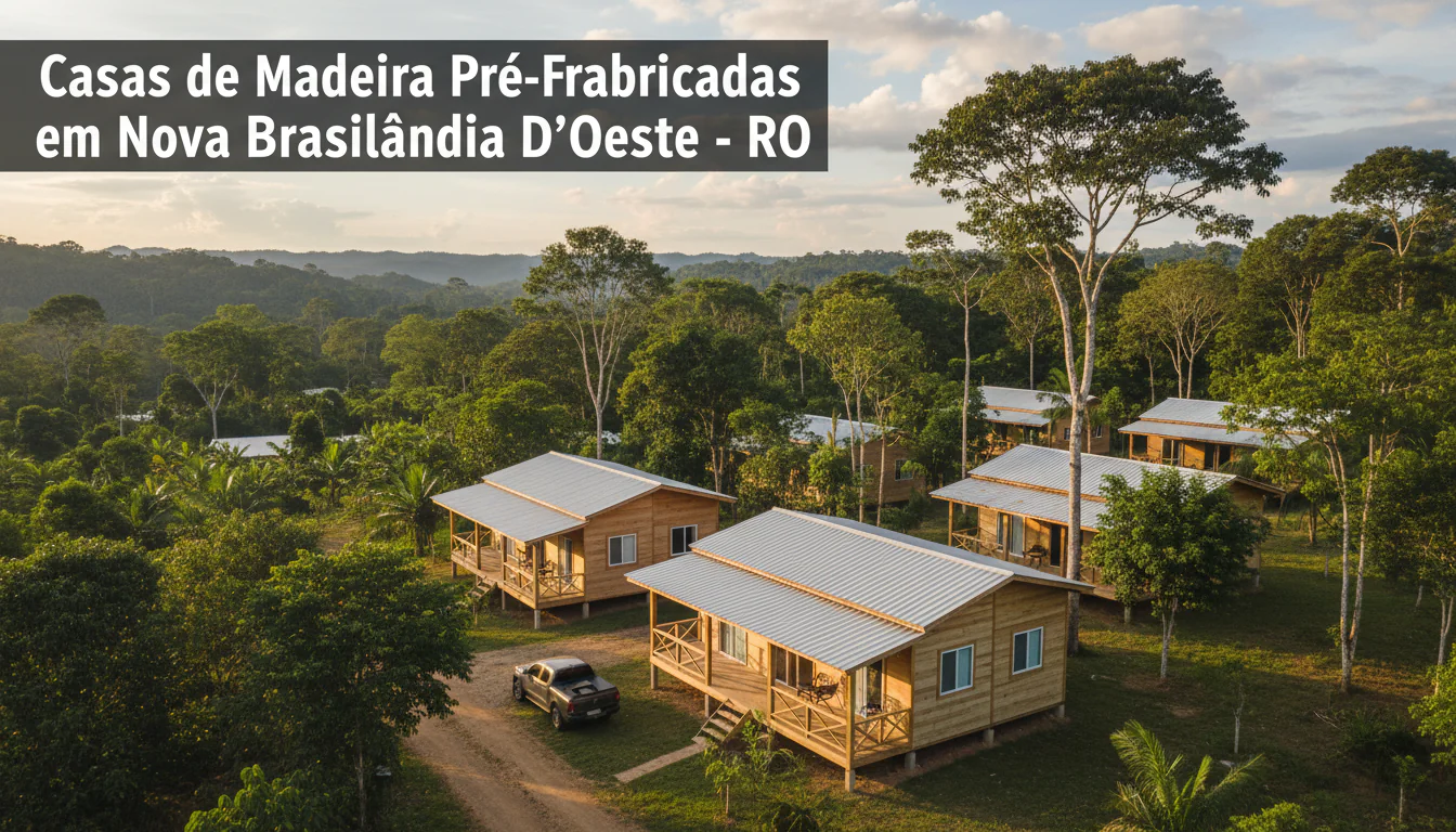 Casas de Madeira Pré-Fabricadas em Nova Brasilândia DʼOeste – RO