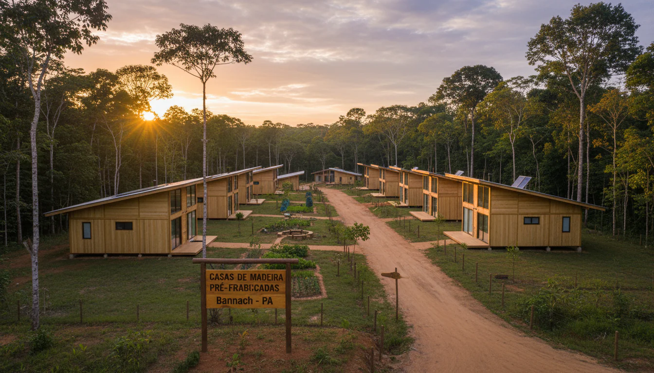 Casas de Madeira Pré-Fabricadas em Bannach – PA