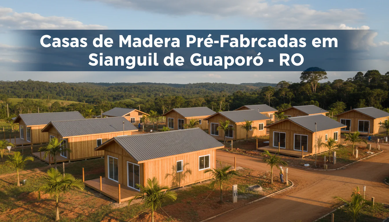 Casas de Madeira Pré-Fabricadas em São Miguel do Guaporé – RO