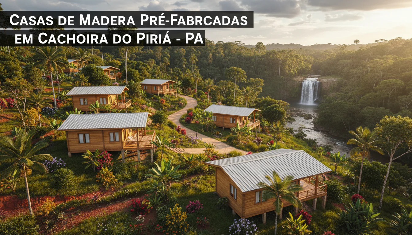 Casas de Madeira Pré-Fabricadas em Cachoeira do Piriá – PA