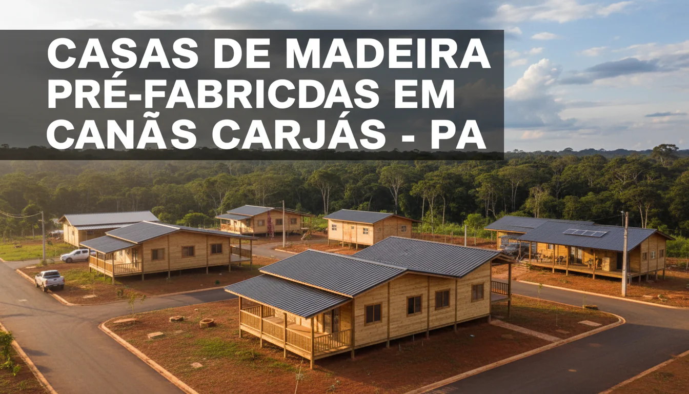 Casas de Madeira Pré-Fabricadas em Canaã dos Carajás – PA