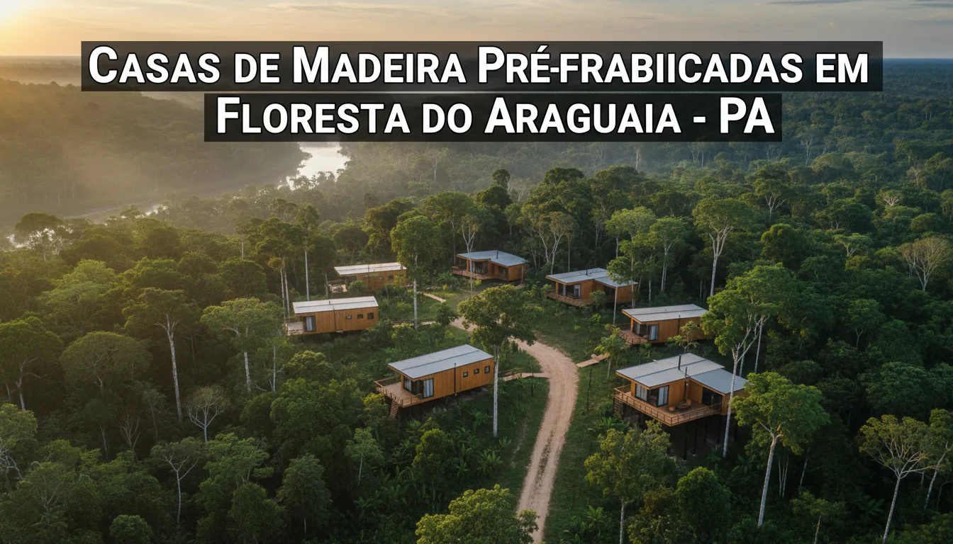 Casas de Madeira Pré-Fabricadas em Floresta do Araguaia – PA