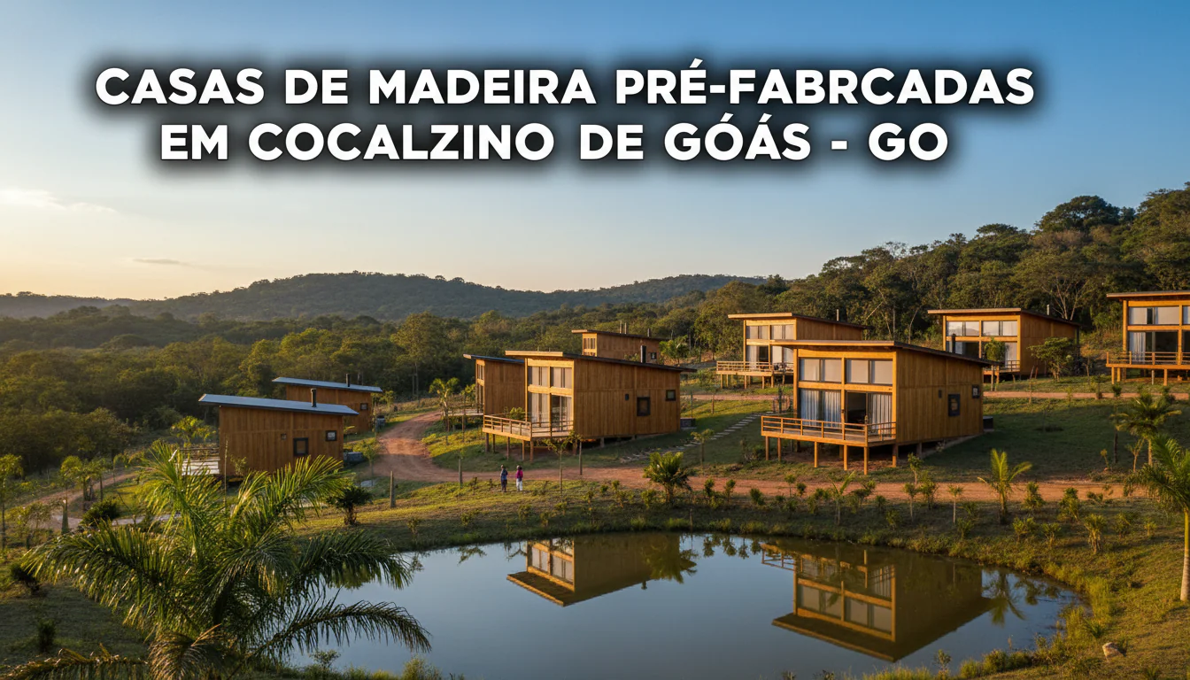 Casas de Madeira Pré-Fabricadas em Cocalzinho de Goiás – GO