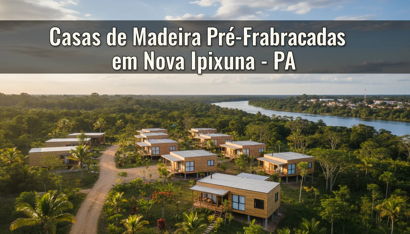 Casas de Madeira Pré-Fabricadas em Nova Ipixuna – PA