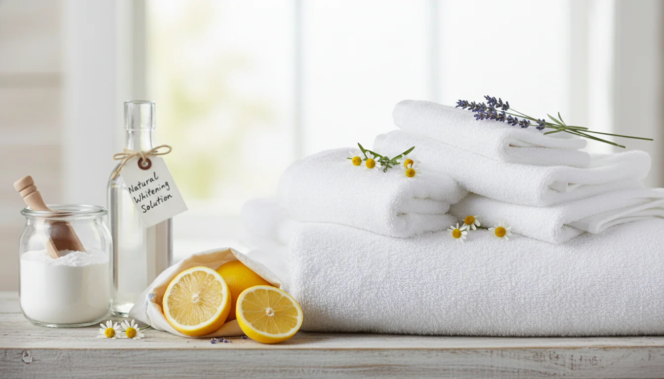 Como deixar toalhas brancas como novas