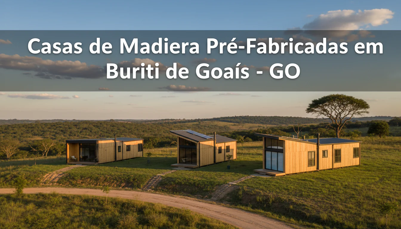 Casas de Madeira Pré-Fabricadas em Buriti de Goiás – GO