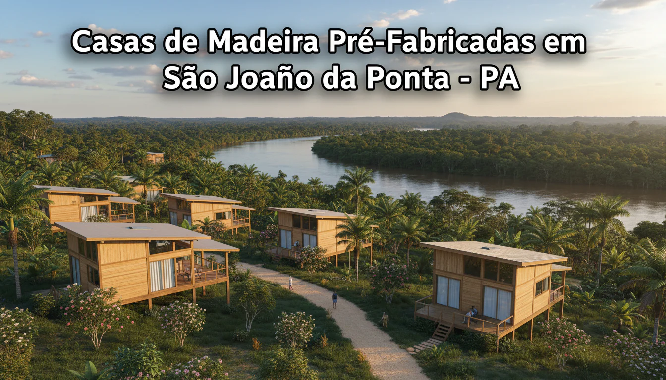 Casas de Madeira Pré-Fabricadas em São João da Ponta – PA