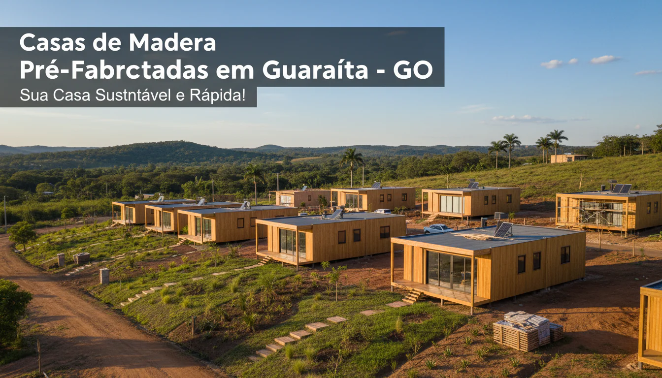 Casas de Madeira Pré-Fabricadas em Guaraíta – GO