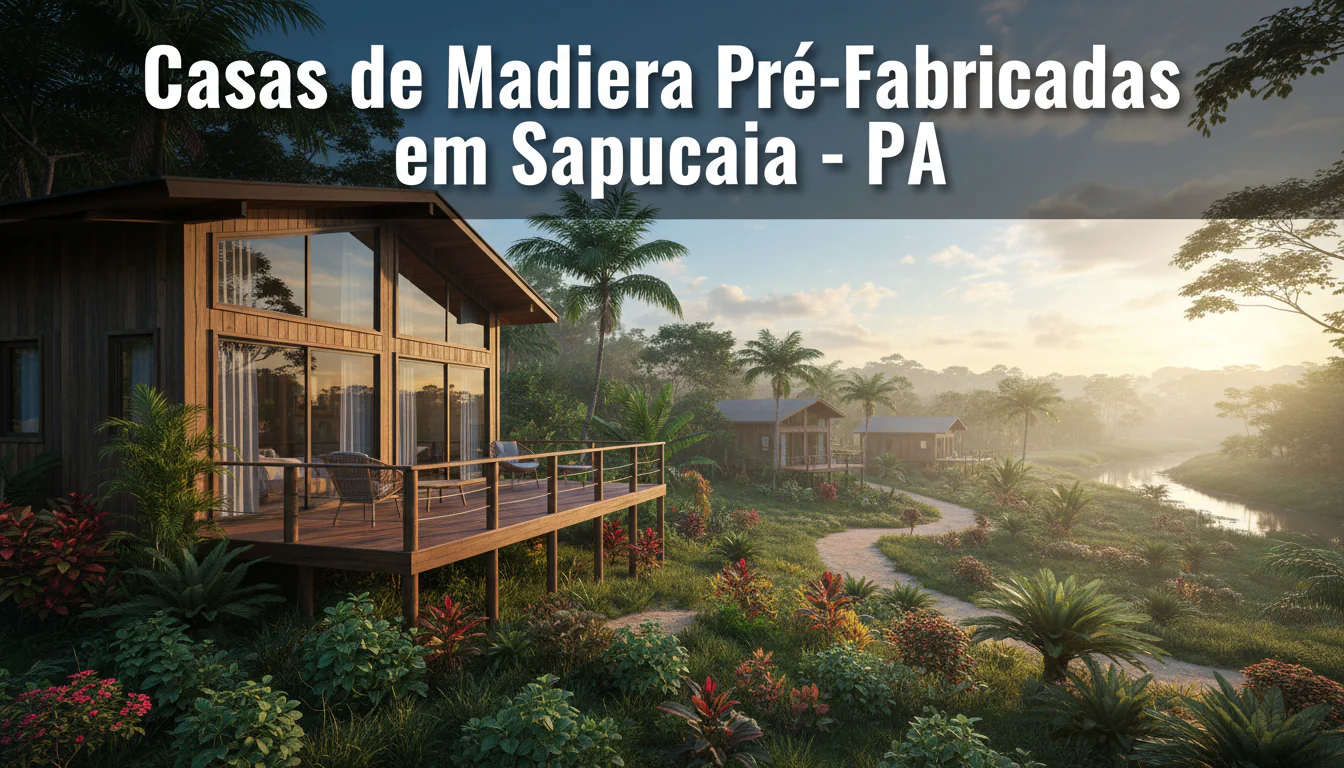 Casas de Madeira Pré-Fabricadas em Sapucaia – PA