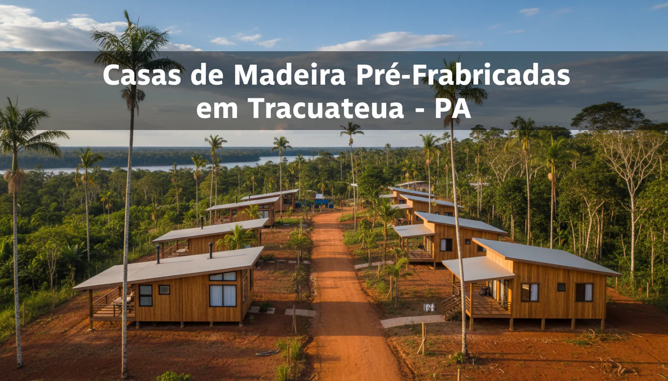 Casas de Madeira Pré-Fabricadas em Tracuateua – PA