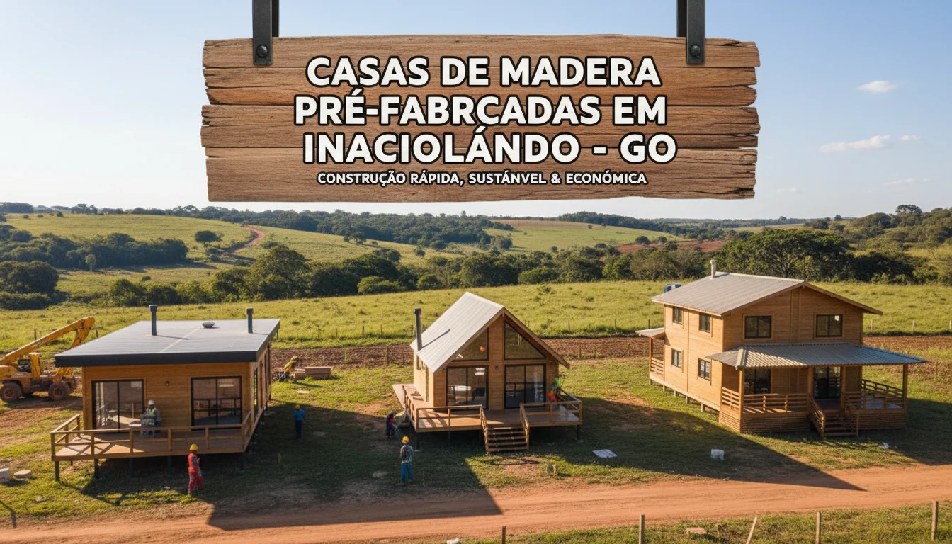 Casas de Madeira Pré-Fabricadas em Inaciolândia – GO