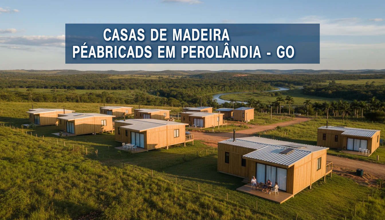 Casas de Madeira Pré-Fabricadas em Perolândia – GO
