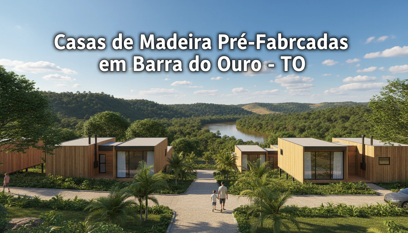 Casas de Madeira Pré-Fabricadas em Barra do Ouro – TO