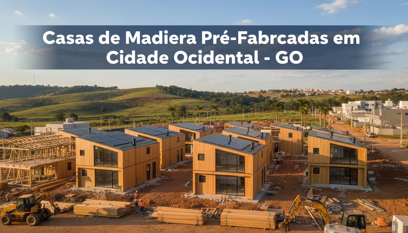 Casas de Madeira Pré-Fabricadas em Cidade Ocidental – GO