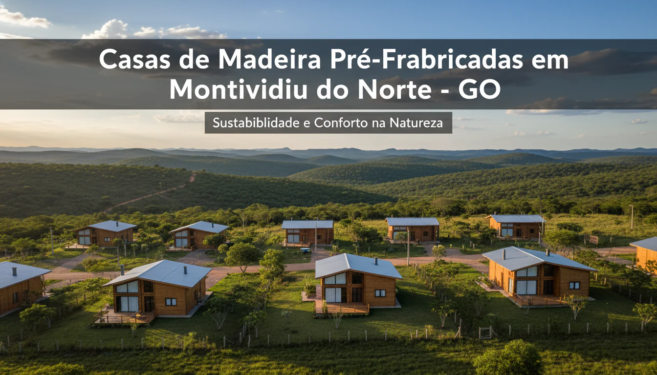 Casas de Madeira Pré-Fabricadas em Montividiu do Norte – GO