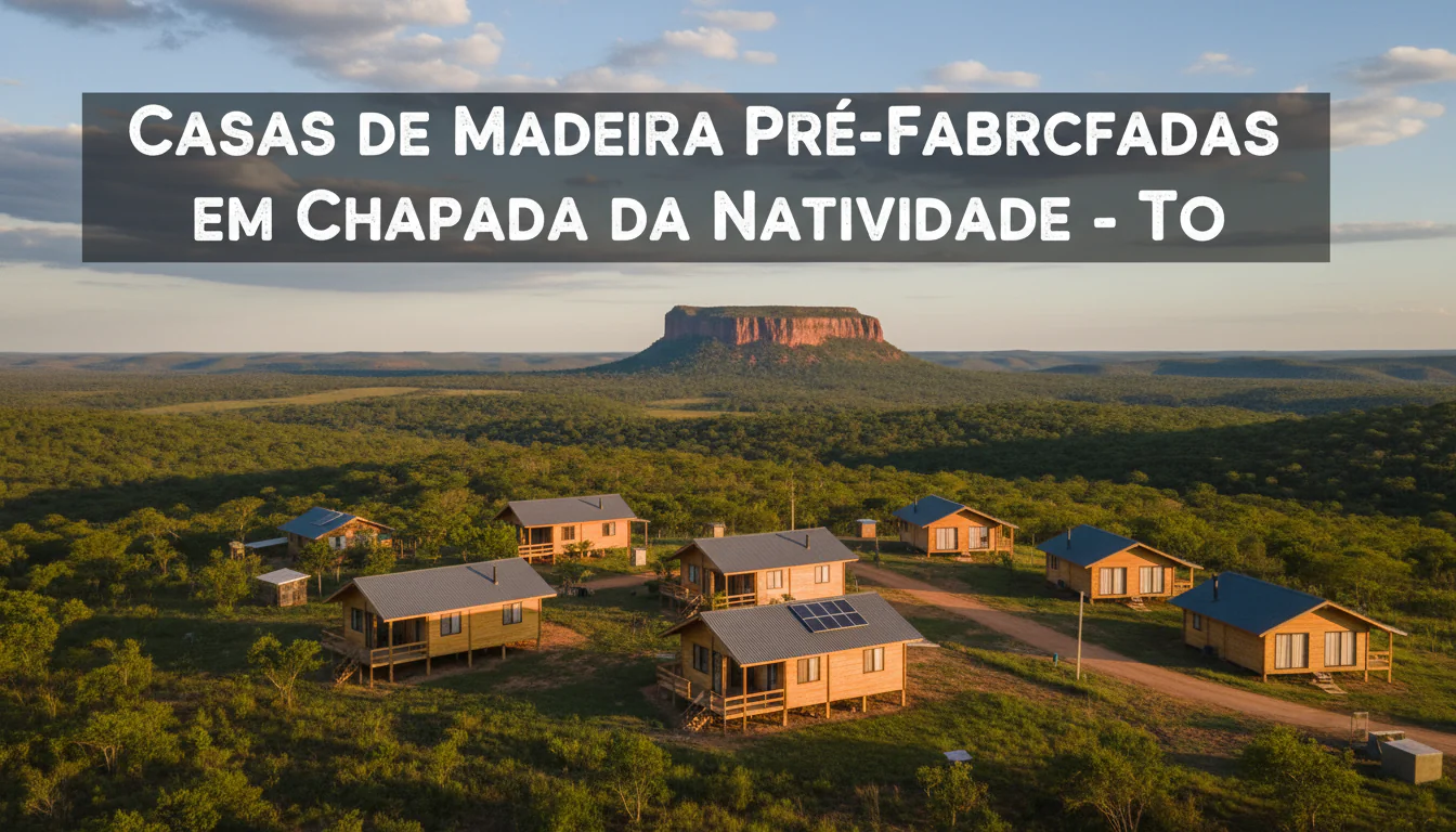 Casas de Madeira Pré-Fabricadas em Chapada da Natividade – TO