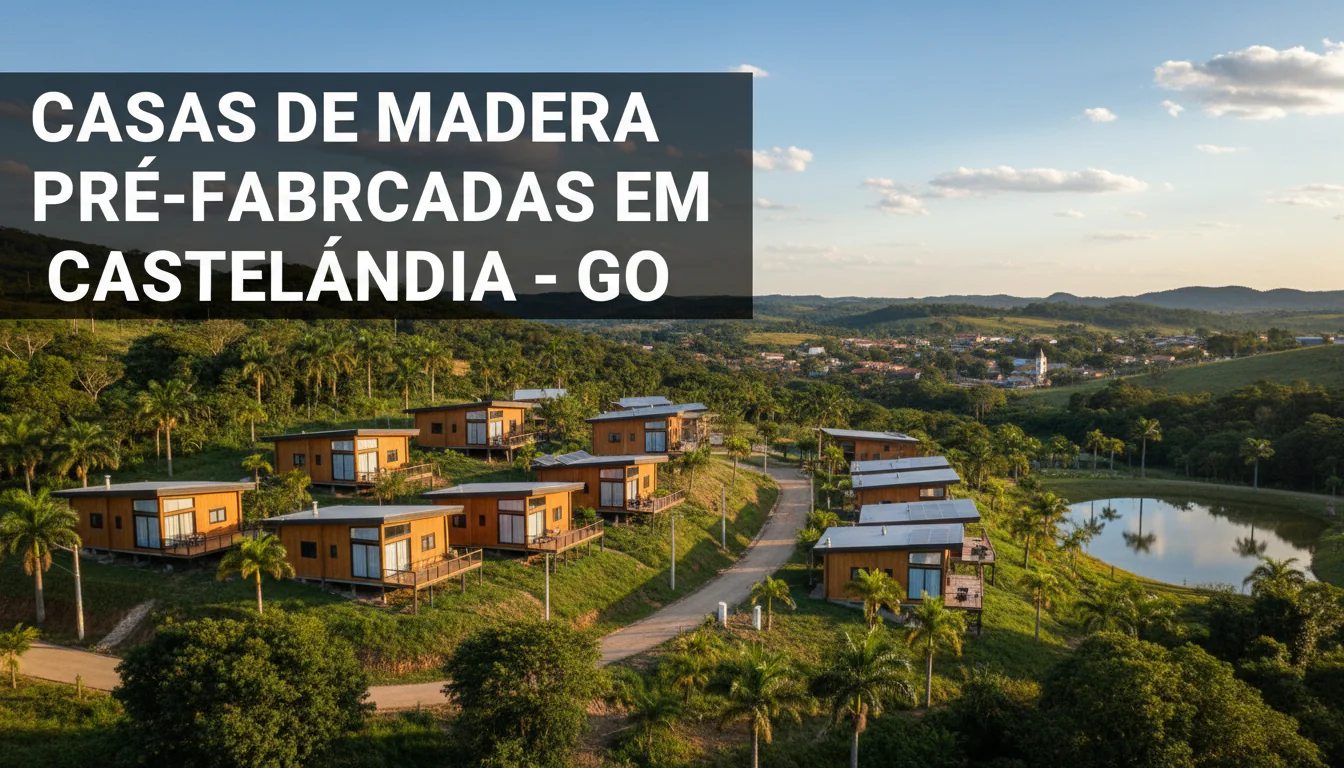 Casas de Madeira Pré-Fabricadas em Castelândia – GO