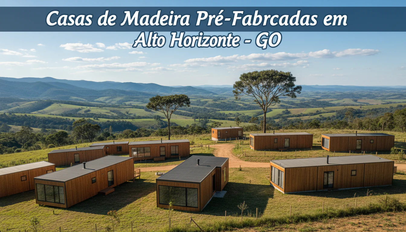 Casas de Madeira Pré-Fabricadas em Alto Horizonte – GO