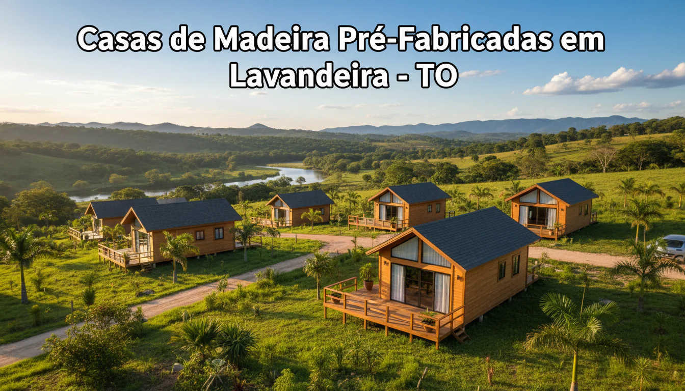 Casas de Madeira Pré-Fabricadas em Lavandeira – TO