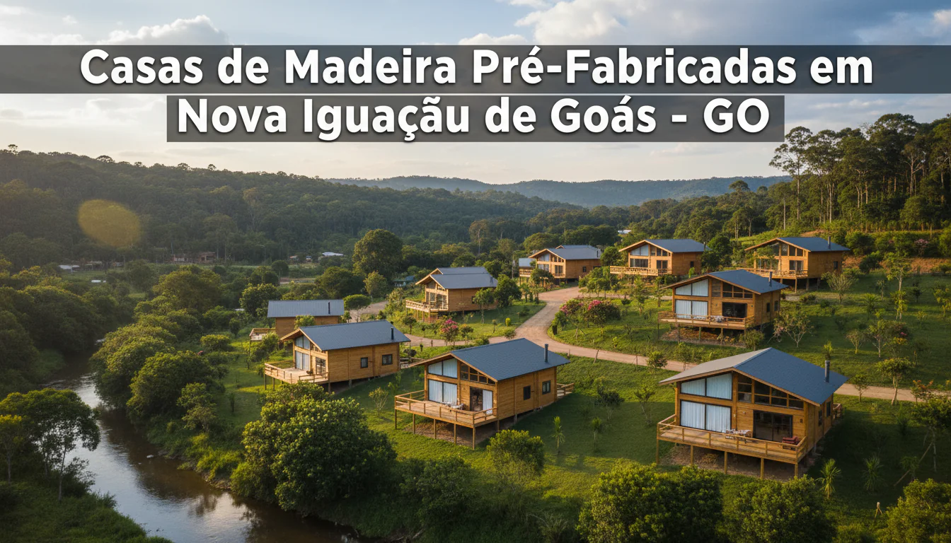 Casas de Madeira Pré-Fabricadas em Nova Iguaçu de Goiás – GO