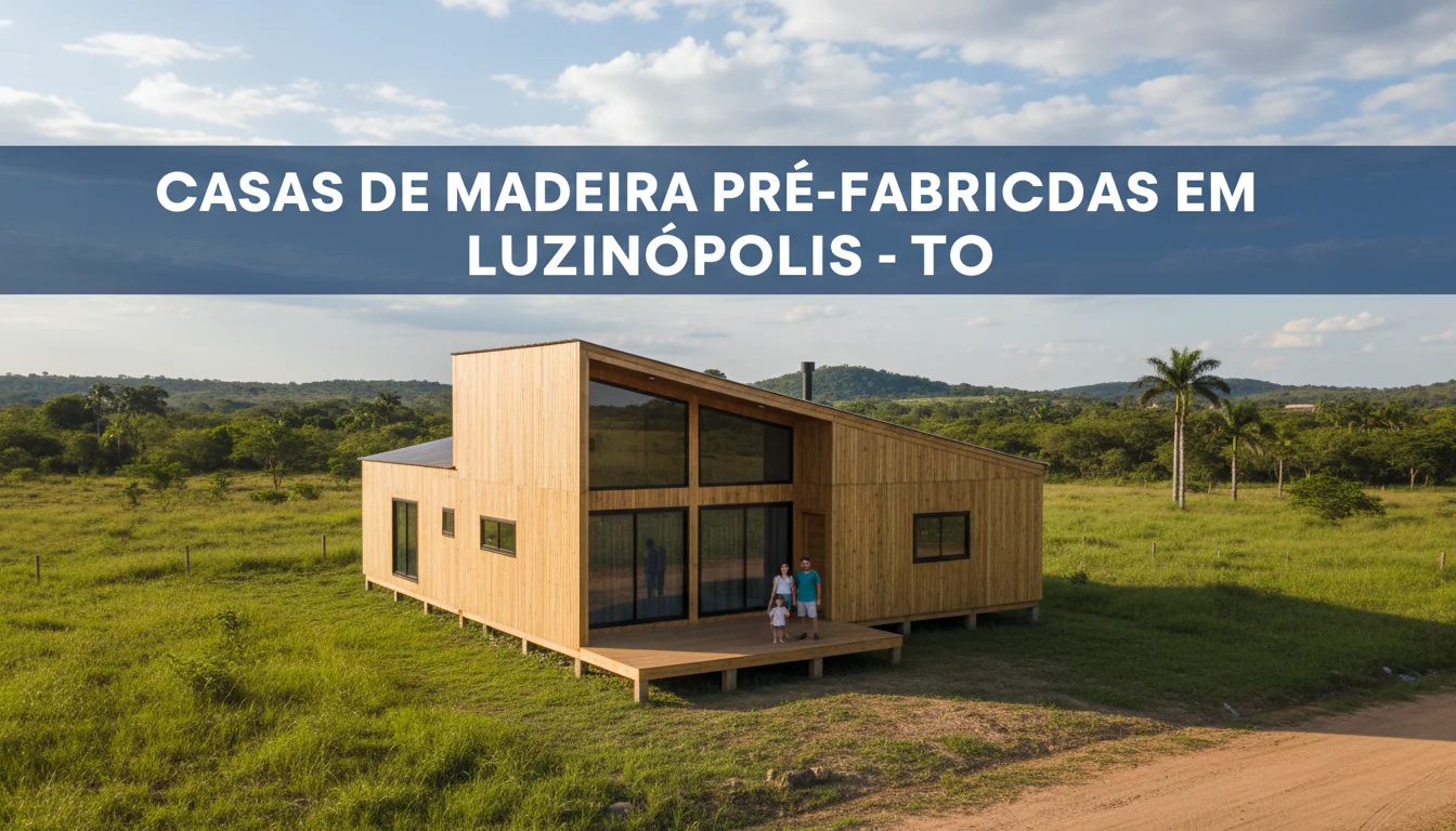 Casas de Madeira Pré-Fabricadas em Luzinópolis – TO