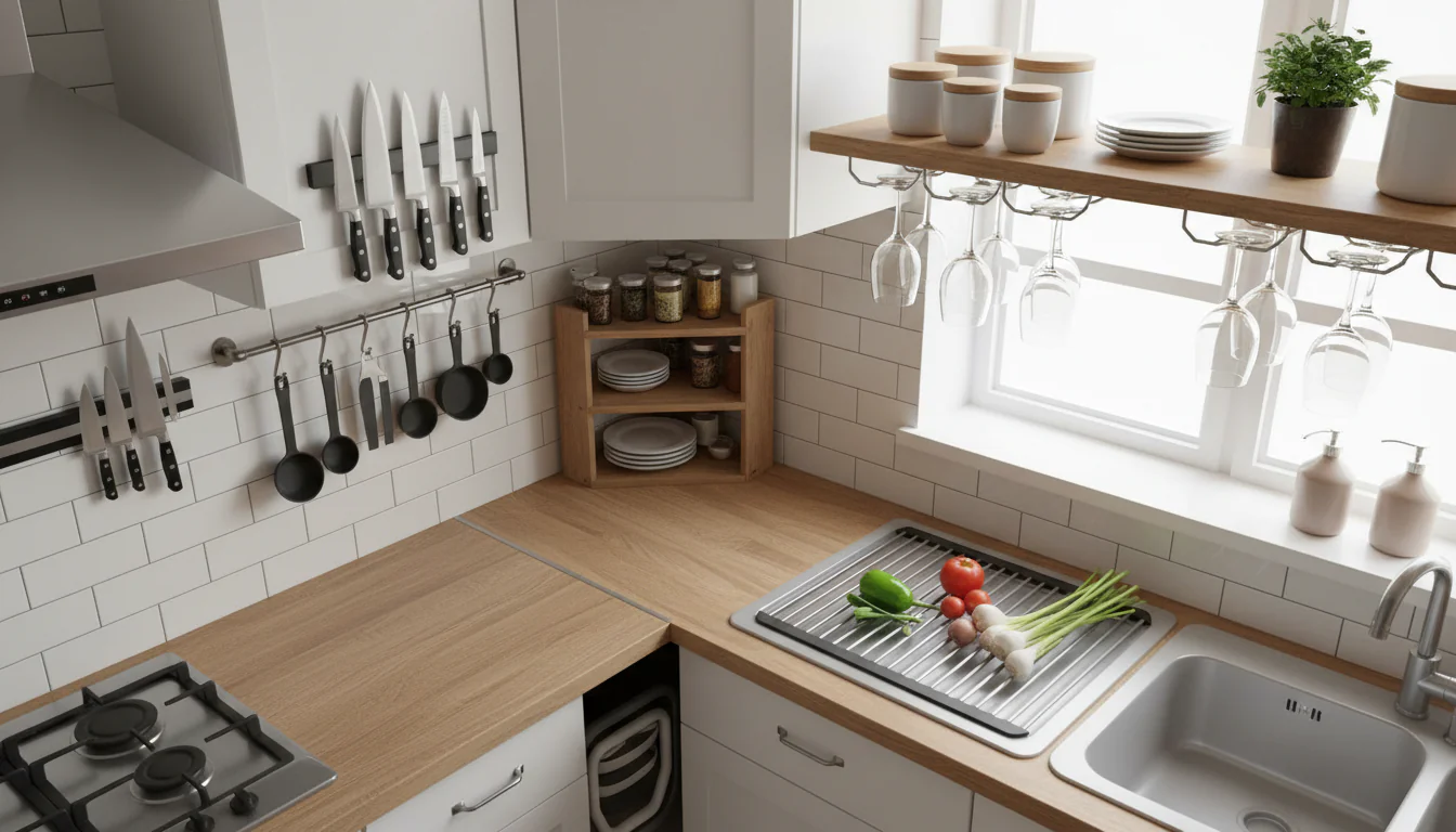 Maneiras criativas de economizar espaço na cozinha