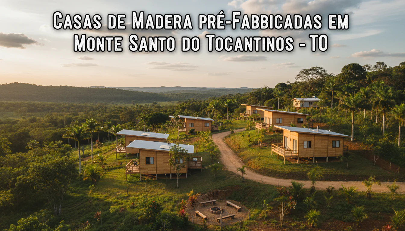 Casas de Madeira Pré-Fabricadas em Monte Santo do Tocantins – TO