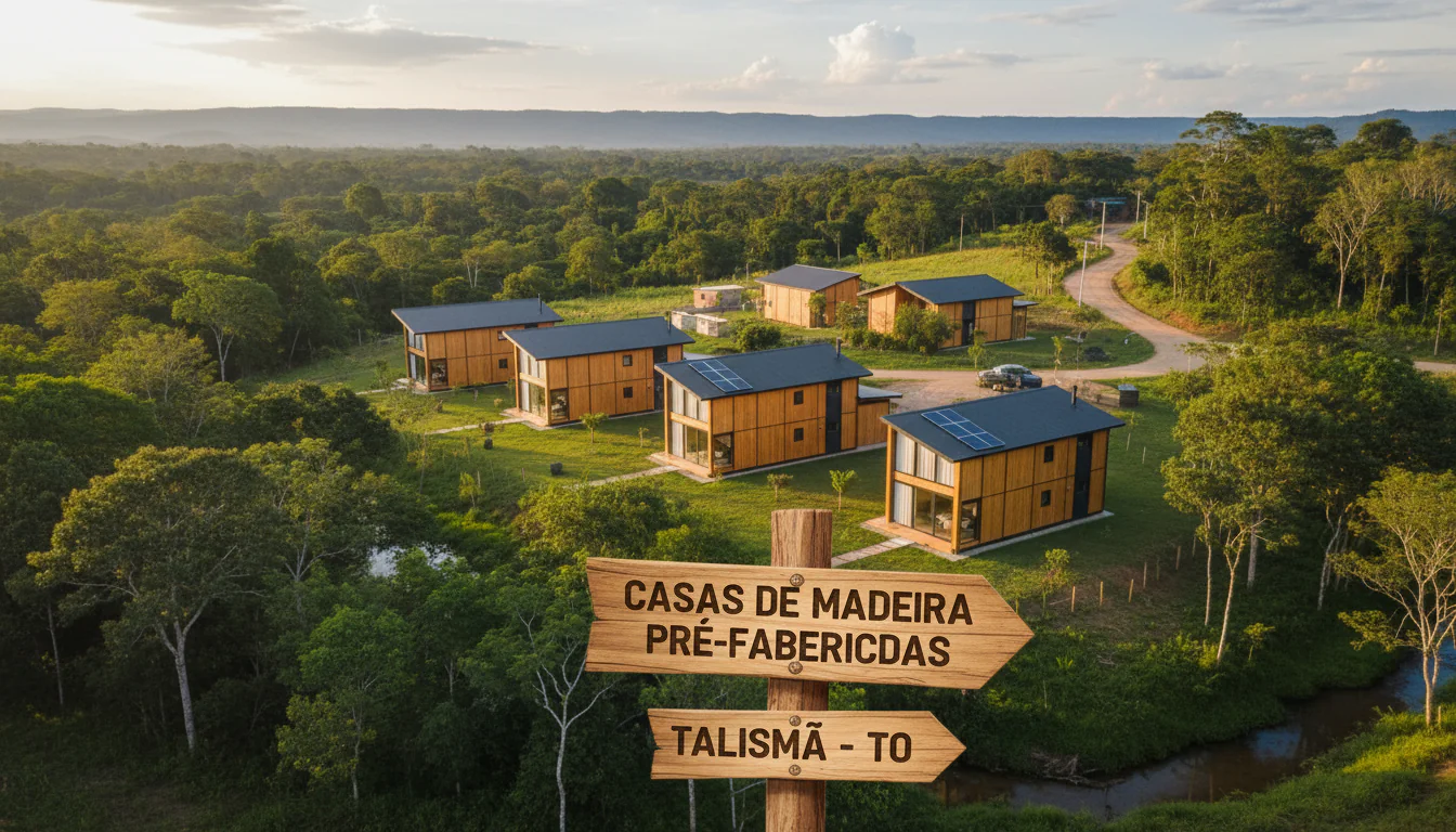 Casas de Madeira Pré-Fabricadas em Talismã – TO