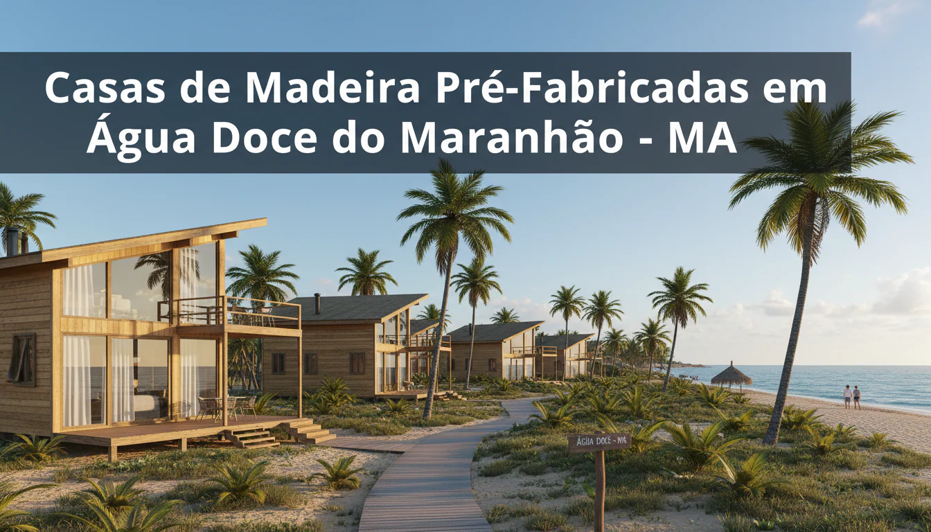Casas de Madeira Pré-Fabricadas em Água Doce do Maranhão – MA