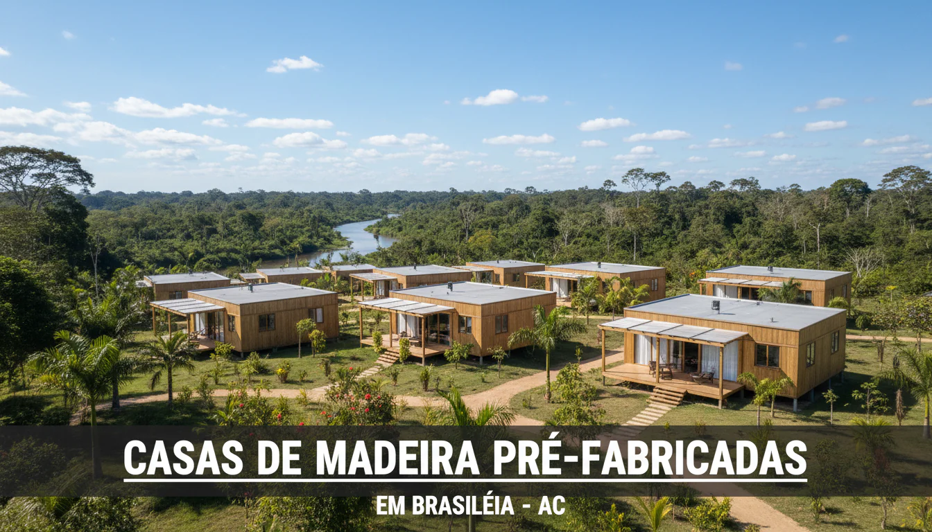 Casas de Madeira Pré-Fabricadas em Brasiléia – AC