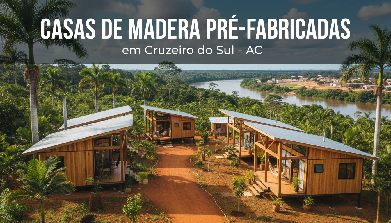 Casas de Madeira Pré-Fabricadas em Cruzeiro do Sul – AC