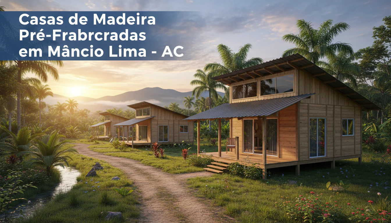 Casas de Madeira Pré-Fabricadas em Mâncio Lima – AC