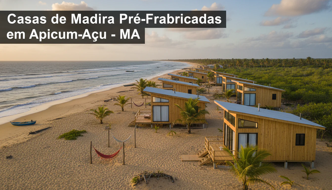 Casas de Madeira Pré-Fabricadas em Apicum-Açu – MA