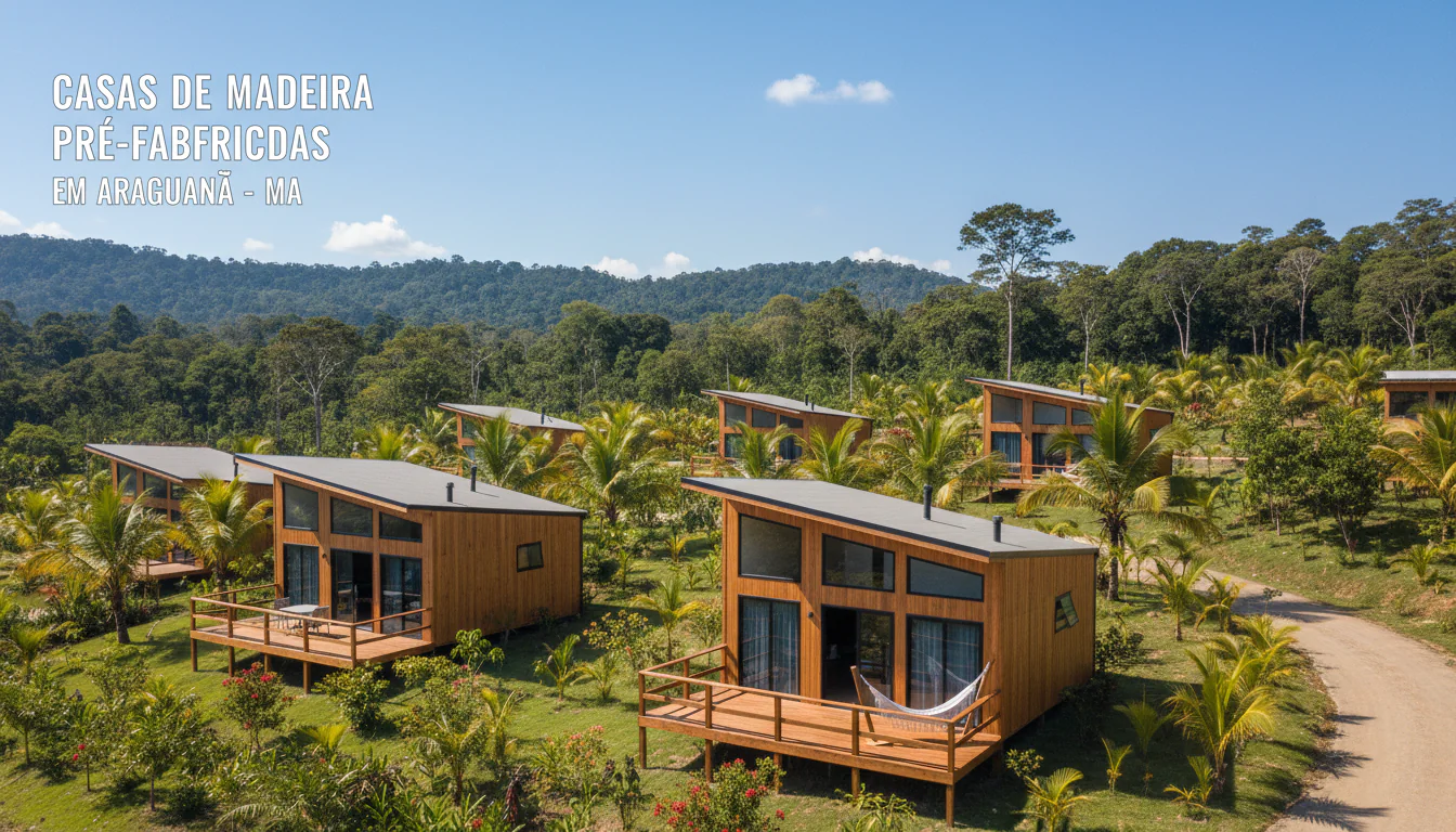 Casas de Madeira Pré-Fabricadas em Araguanã – MA