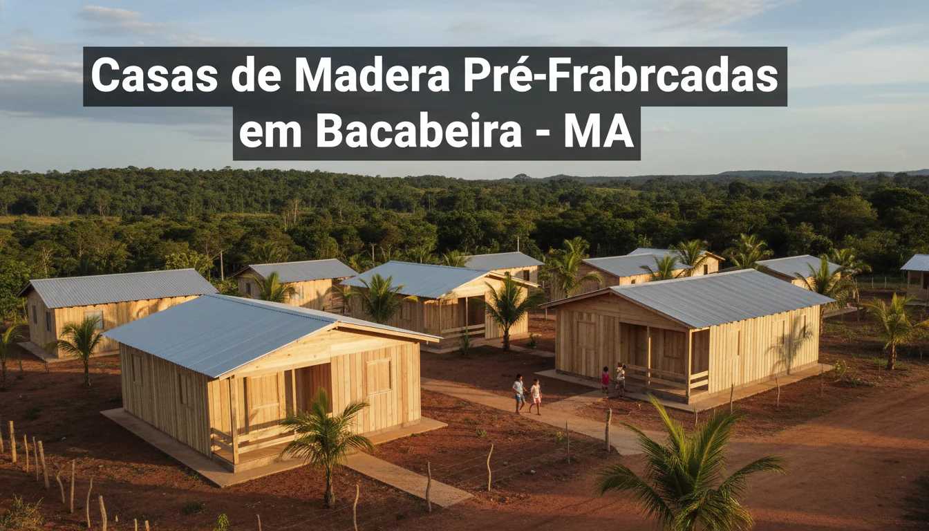 Casas de Madeira Pré-Fabricadas em Bacabeira – MA