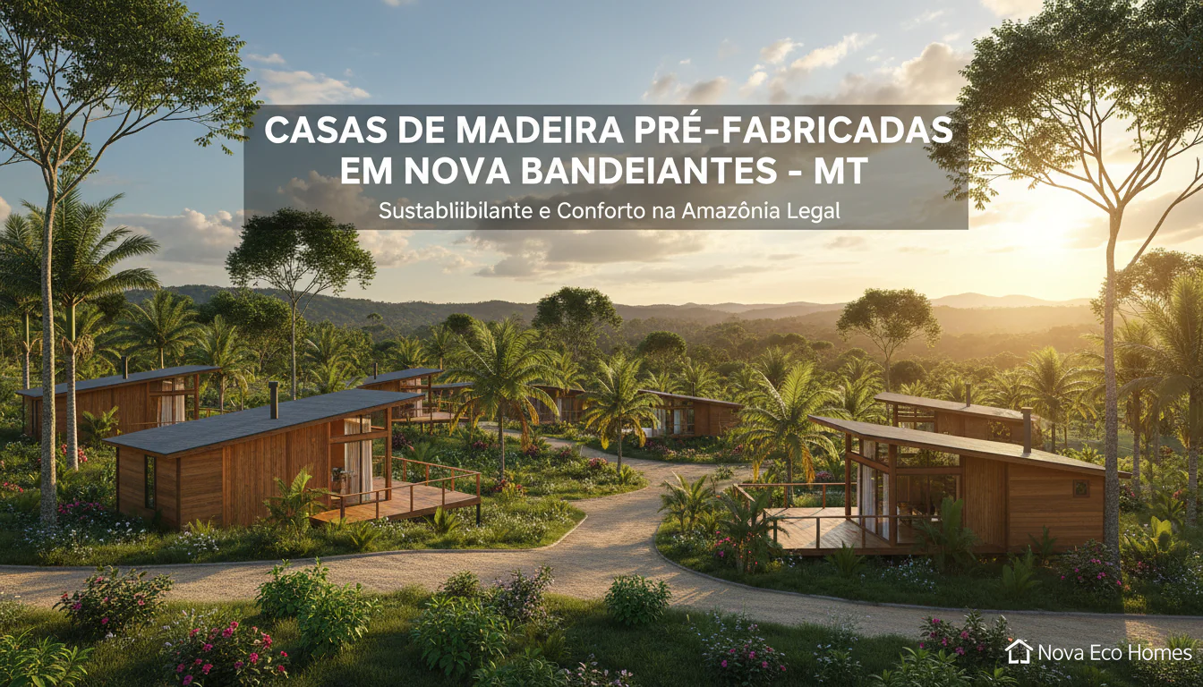 Casas de Madeira Pré-Fabricadas em Nova Bandeirantes – MT