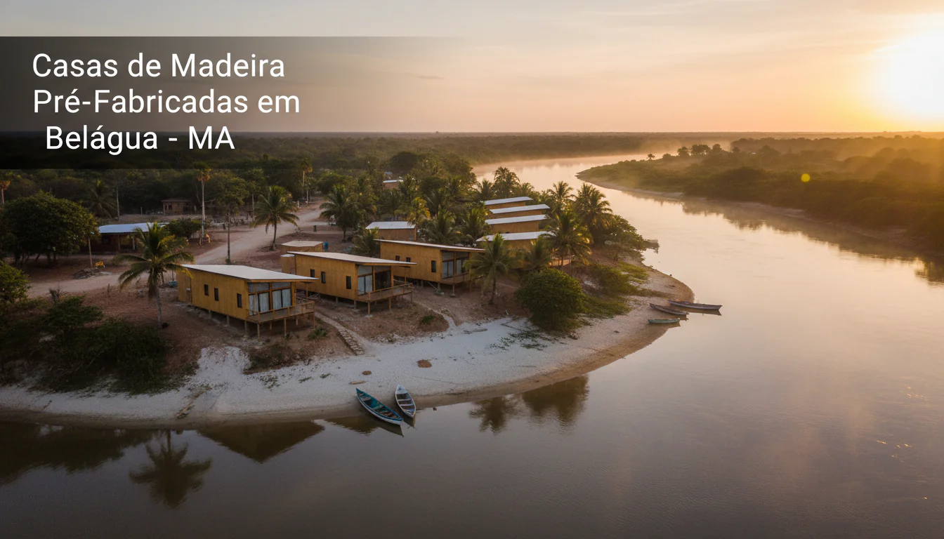 Casas de Madeira Pré-Fabricadas em Belágua – MA