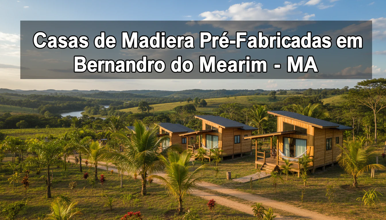 Casas de Madeira Pré-Fabricadas em Bernardo do Mearim – MA