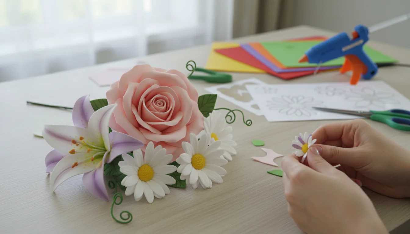 Como fazer flor de EVA: tutoriais e ideias fáceis Como fazer flor de EVA: tutoriais e ideias fáceis