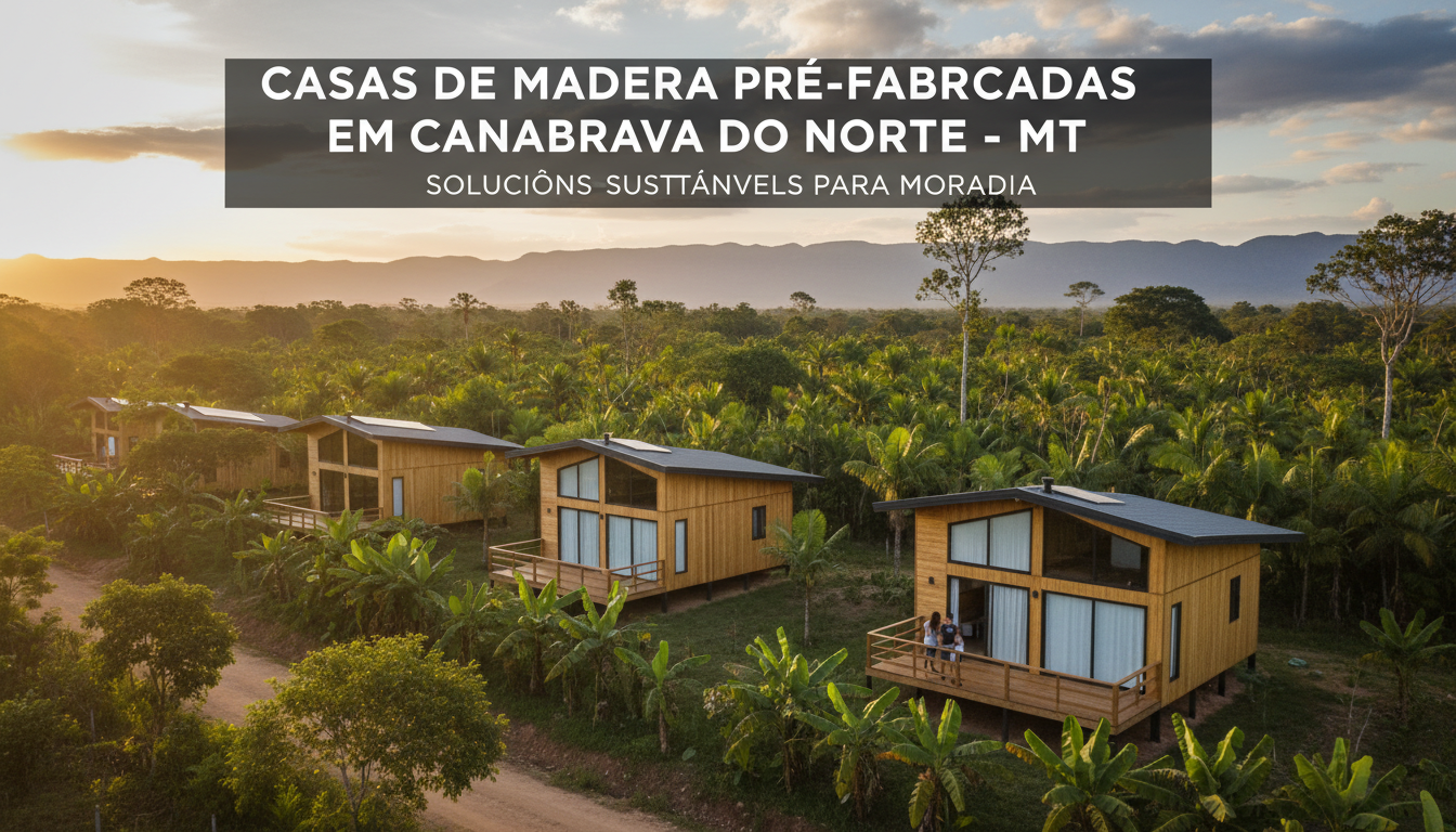 Casas de Madeira Pré-Fabricadas em Canabrava do Norte – MT Casas de Madeira Pré-Fabricadas em Canabrava do Norte – MT