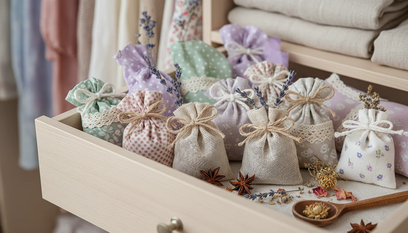 Como fazer sachê e saquinho perfumado para gavetas