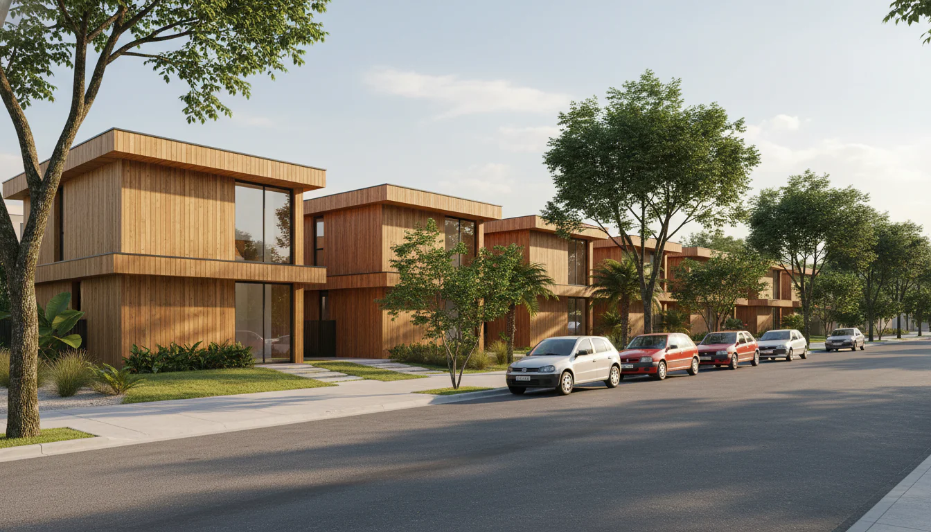 Casas de Madeira Pré-Fabricadas em Angico – TO