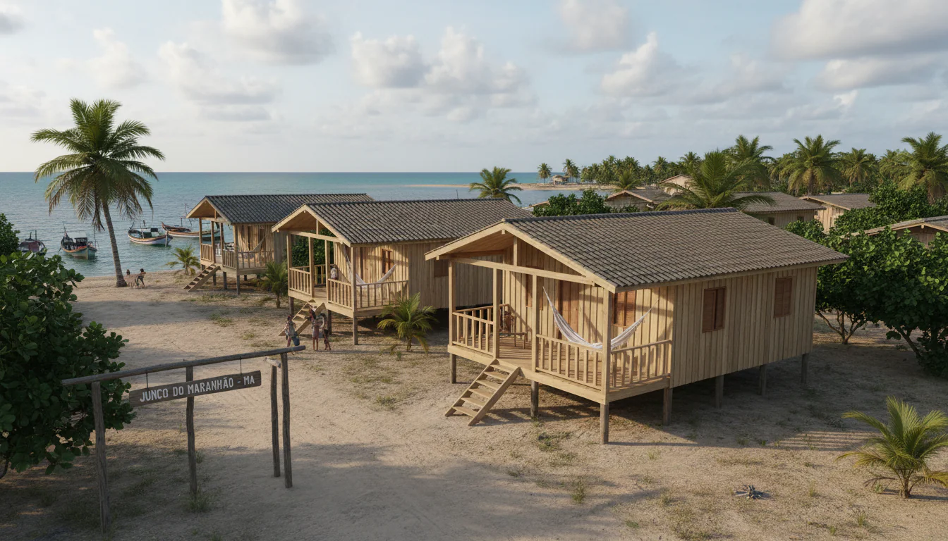 Casas de Madeira Pré-Fabricadas em Junco do Maranhão – MA