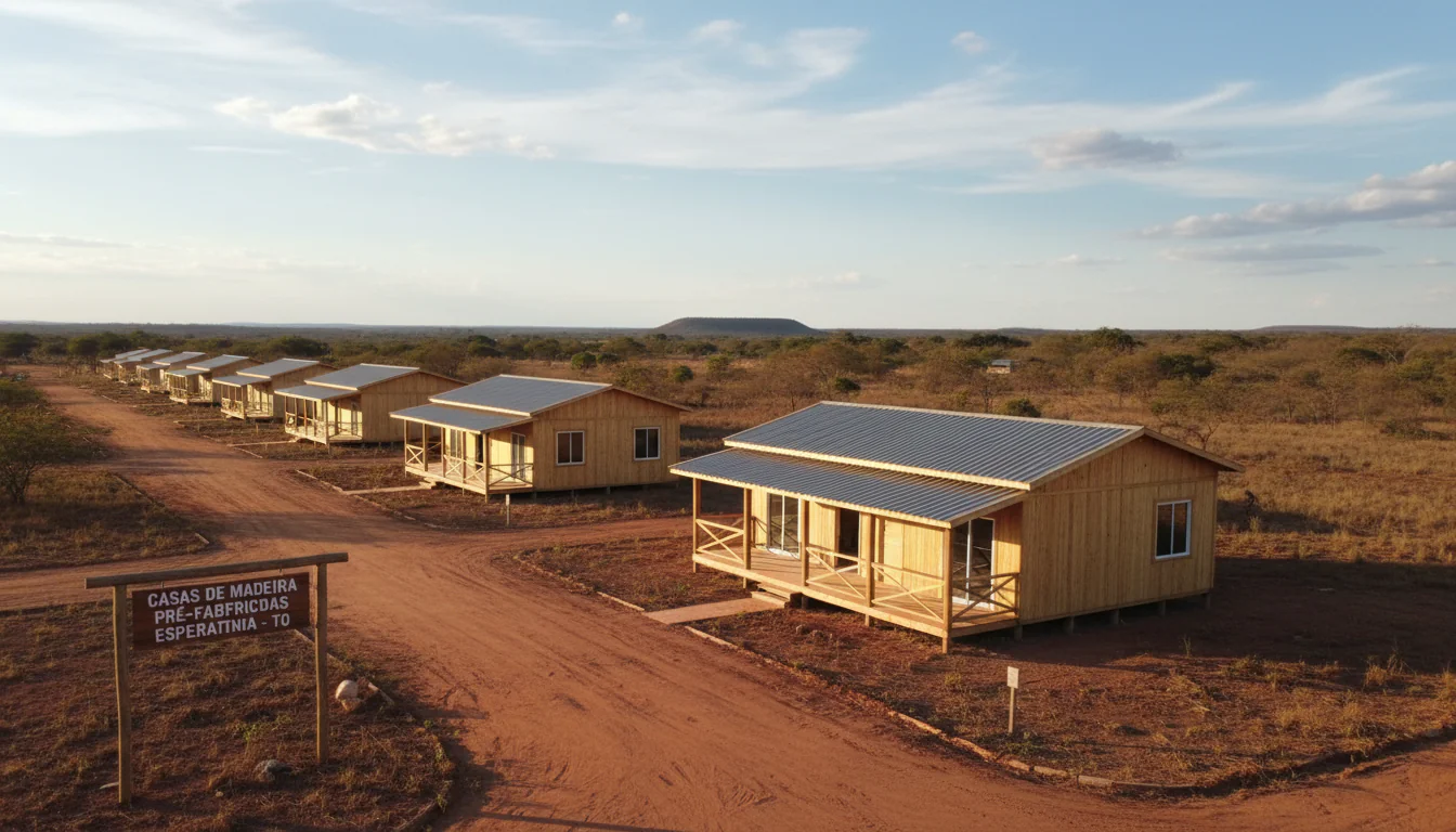 Casas de Madeira Pré-Fabricadas em Esperantina – TO