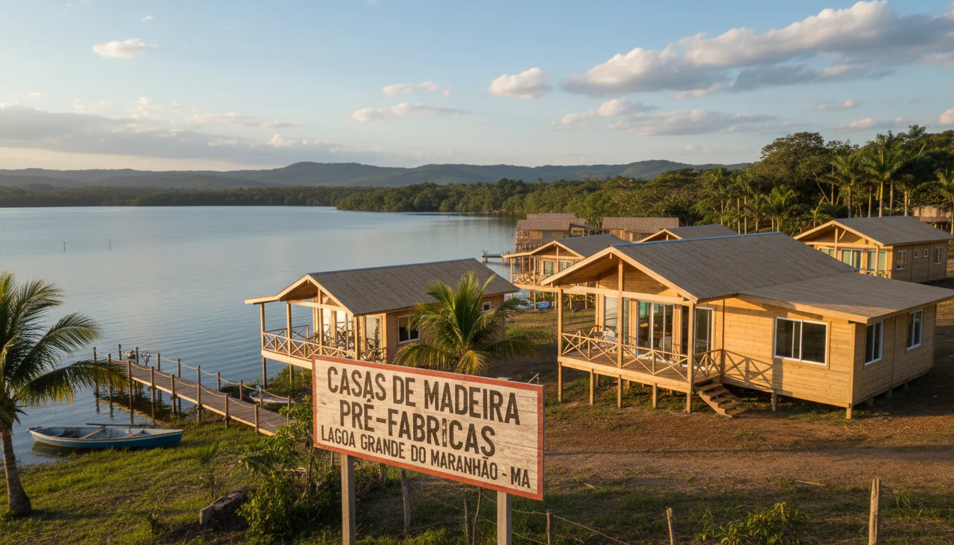 Casas de Madeira Pré-Fabricadas em Lagoa Grande do Maranhão – MA